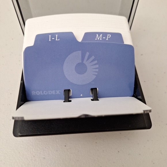 Vintage Rolodex Open Card Flip Top File COMPLETE New Old Stock - Picture 12 of 15